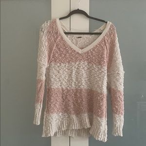 Free People striped knit sweater